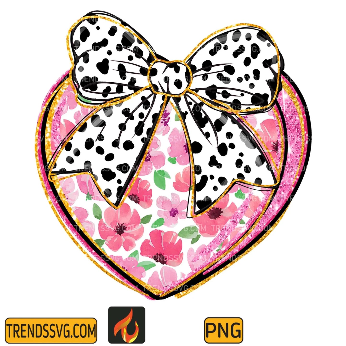 Valentine's day Heart Bow Png TRENDSSVG