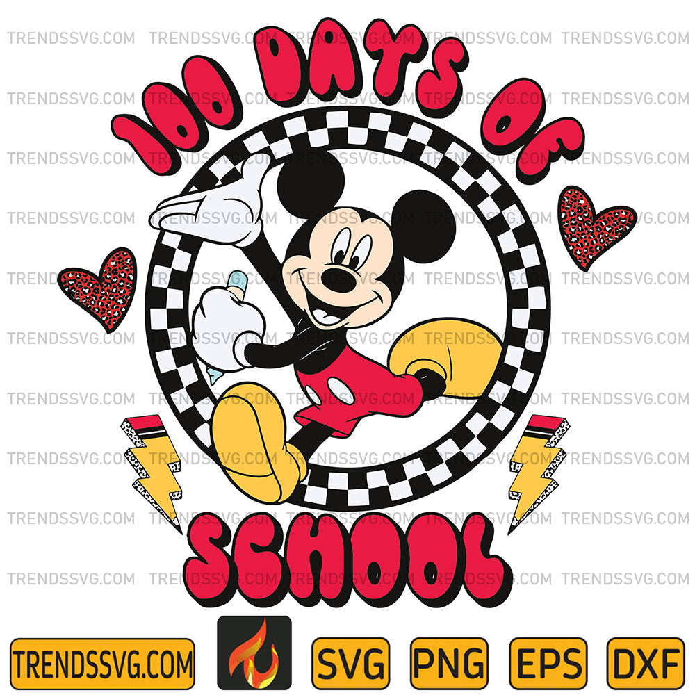 100DaysOfSchoolMickeyMouseSvg