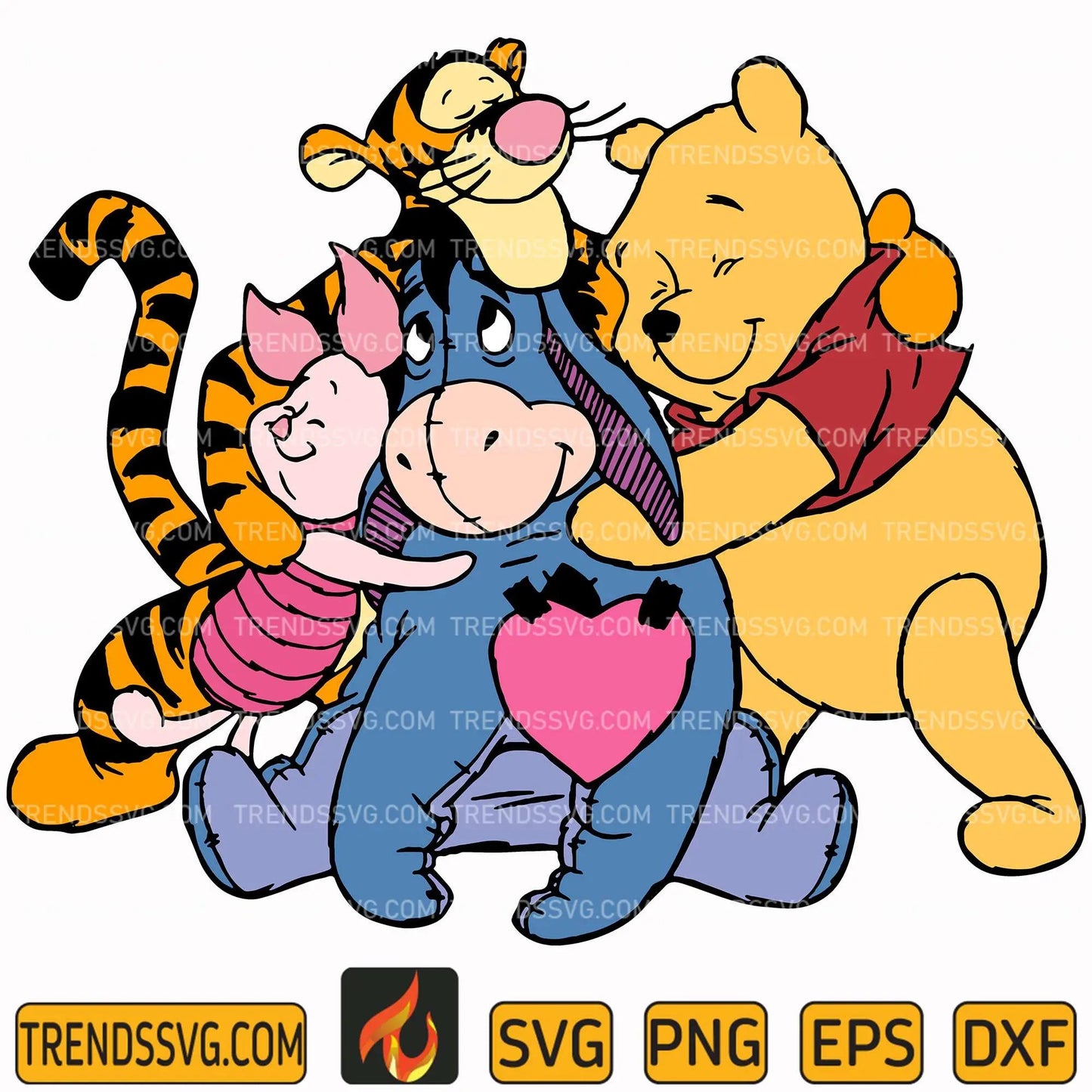 Winnie The Pooh and Friends Svg TRENDSSVG