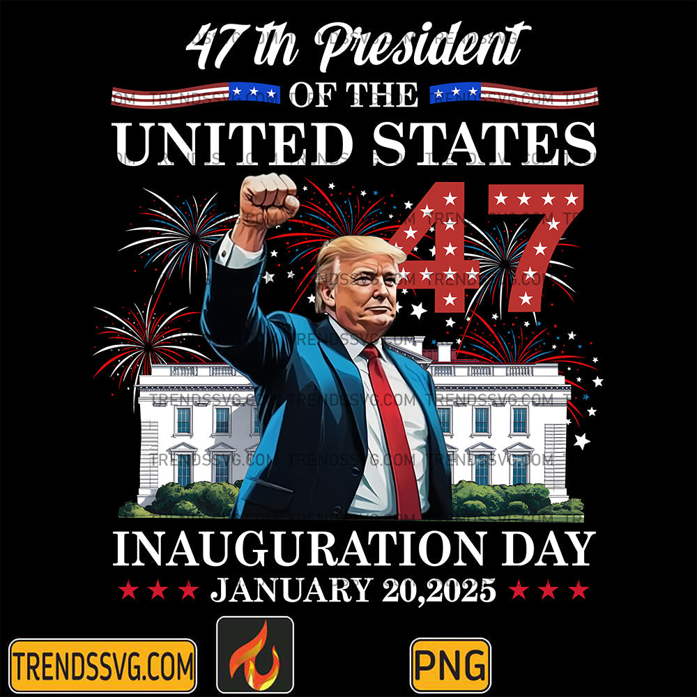 47thPresidentOfTheUnitedStatesInaugurationDayJanuary202025TrumpPng