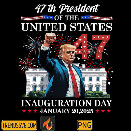47thPresidentOfTheUnitedStatesInaugurationDayJanuary202025TrumpPng
