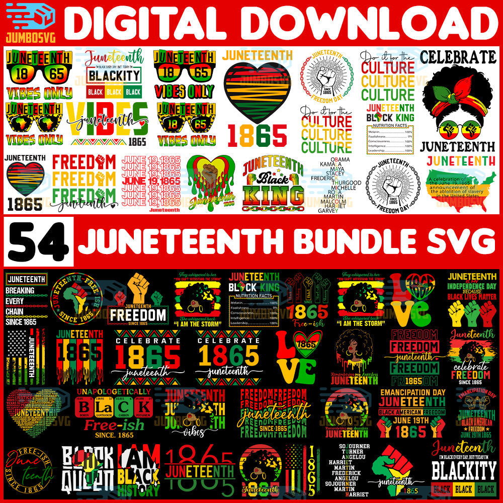 54 File Juneteenth Bundle Svg TRENDSSVG