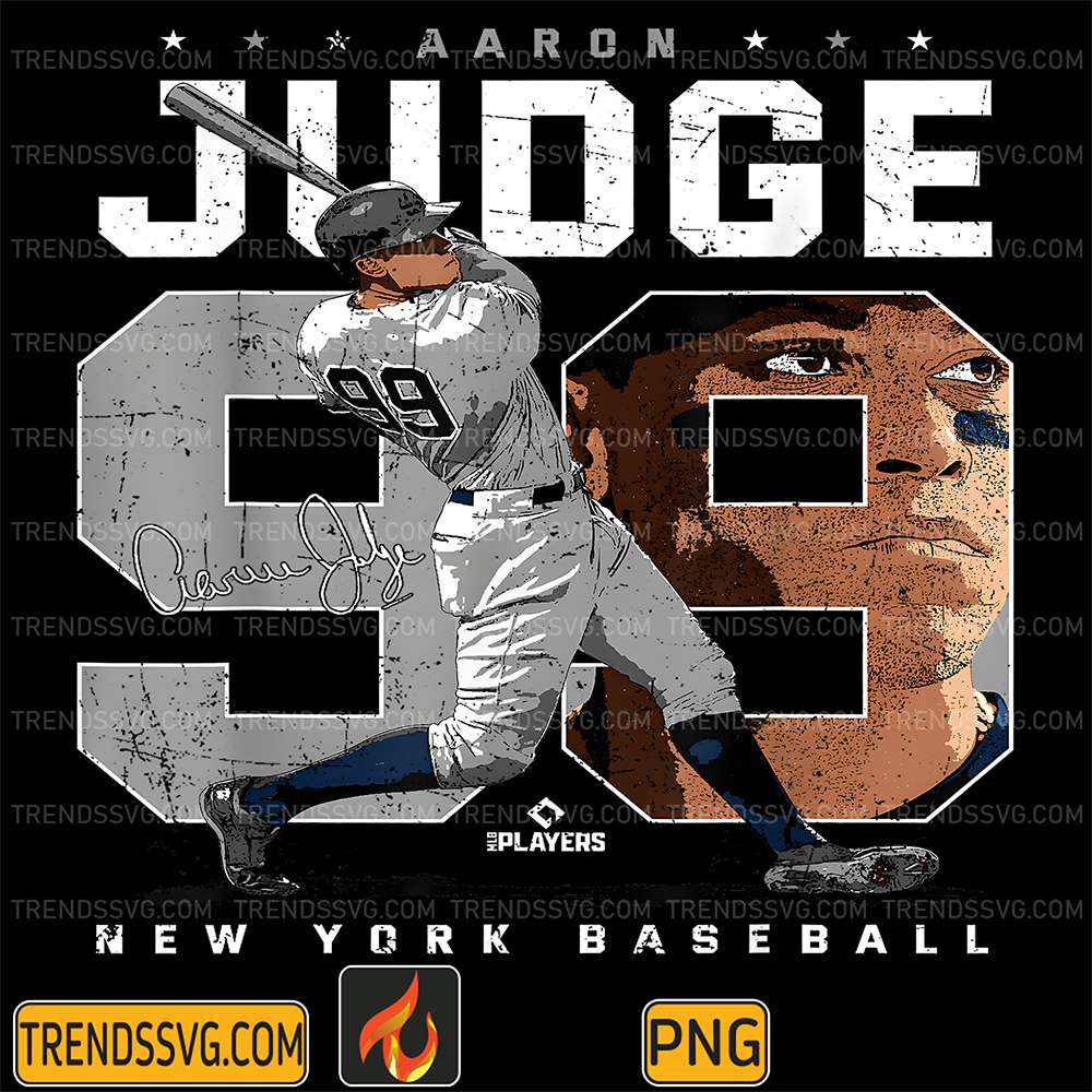 Aaron-Judge-Number-99-Portrait-New-York-MLB-Png