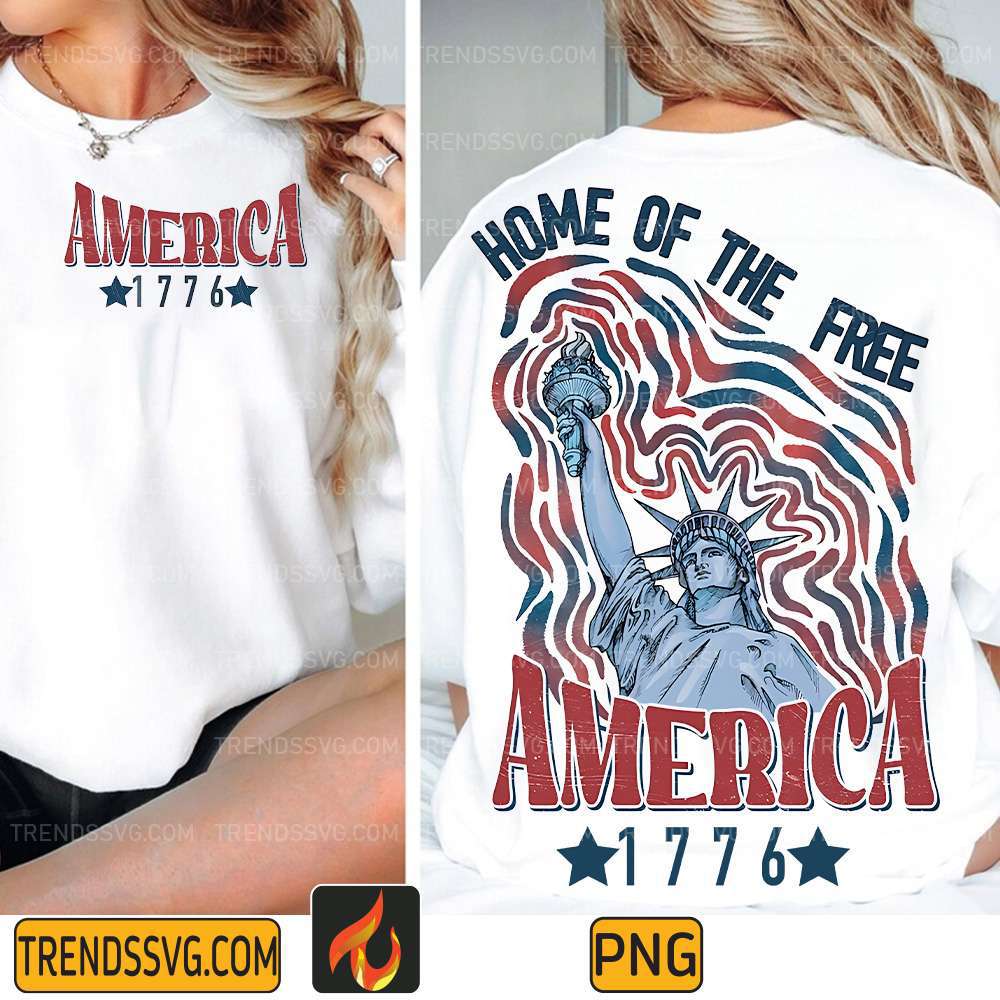 America-1776-Home-Of-The-Free-America-1776-4th-Of-July-Png