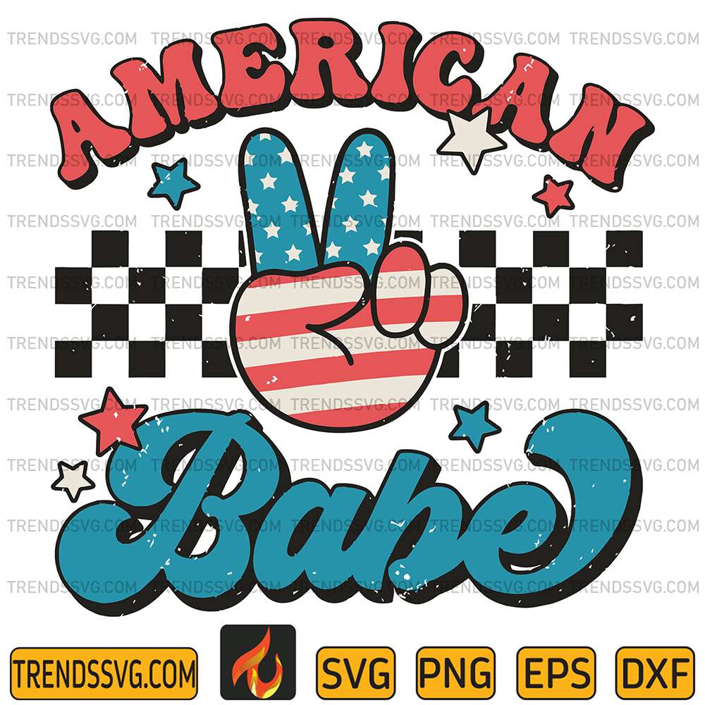 America-Babe-4th-Of-July-Svg