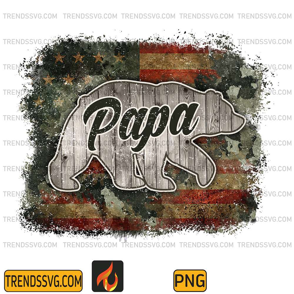 America-Flag-Papa-Bear-Png