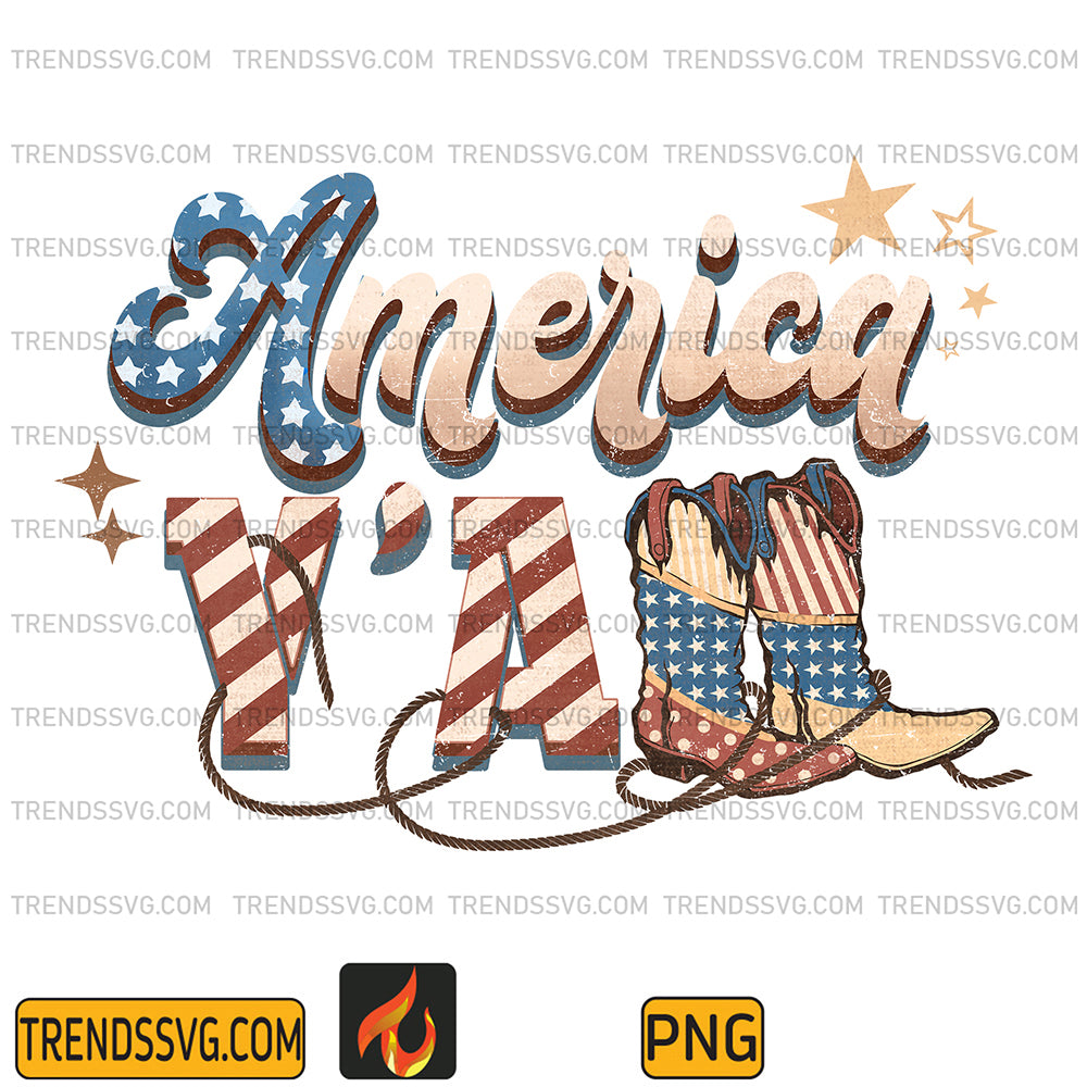 America-Y-all-4th-Of-July-Png