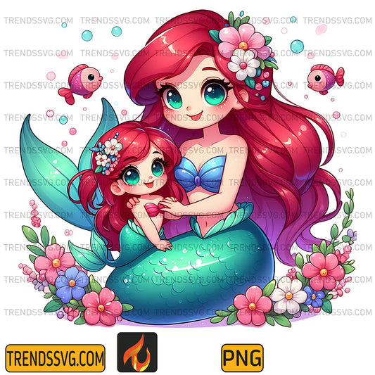 ArielPrincessAndDaughterPng1