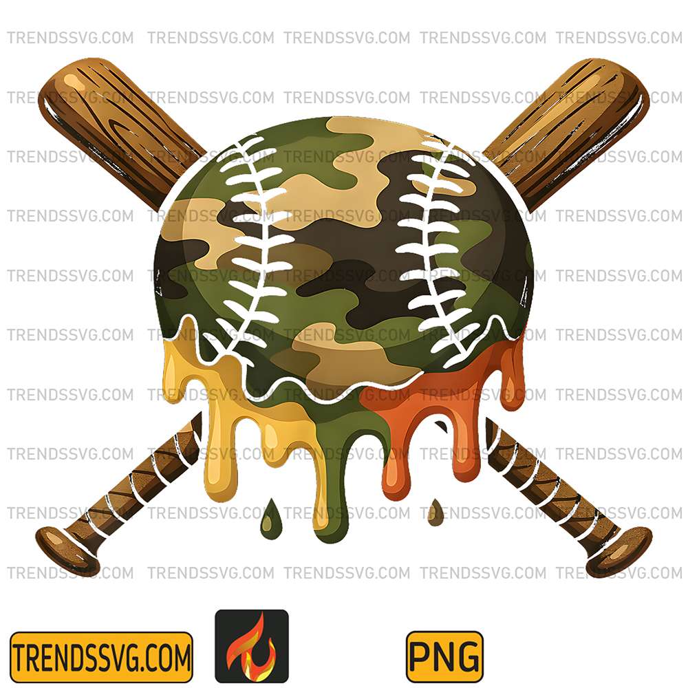 Baseball-Drip-Camo-Baseball-Bats-Boys-Sports-Cool-Game-Day-Png
