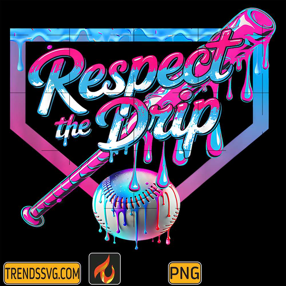 Baseball-Respect-The-DripIce-Cream-Png