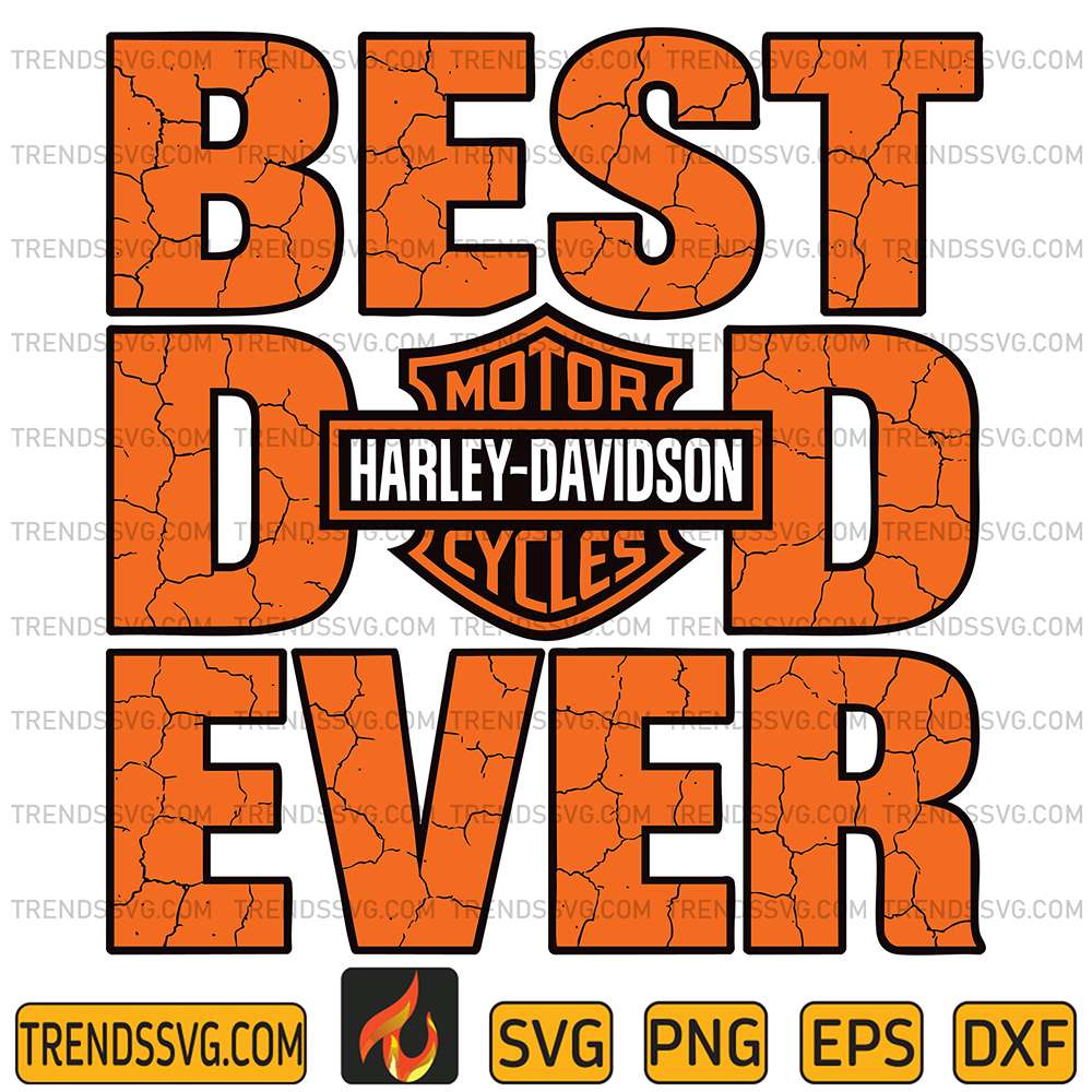 Best-Dad-Ever-Motor-Harley-Davidson-Cycles-Svg