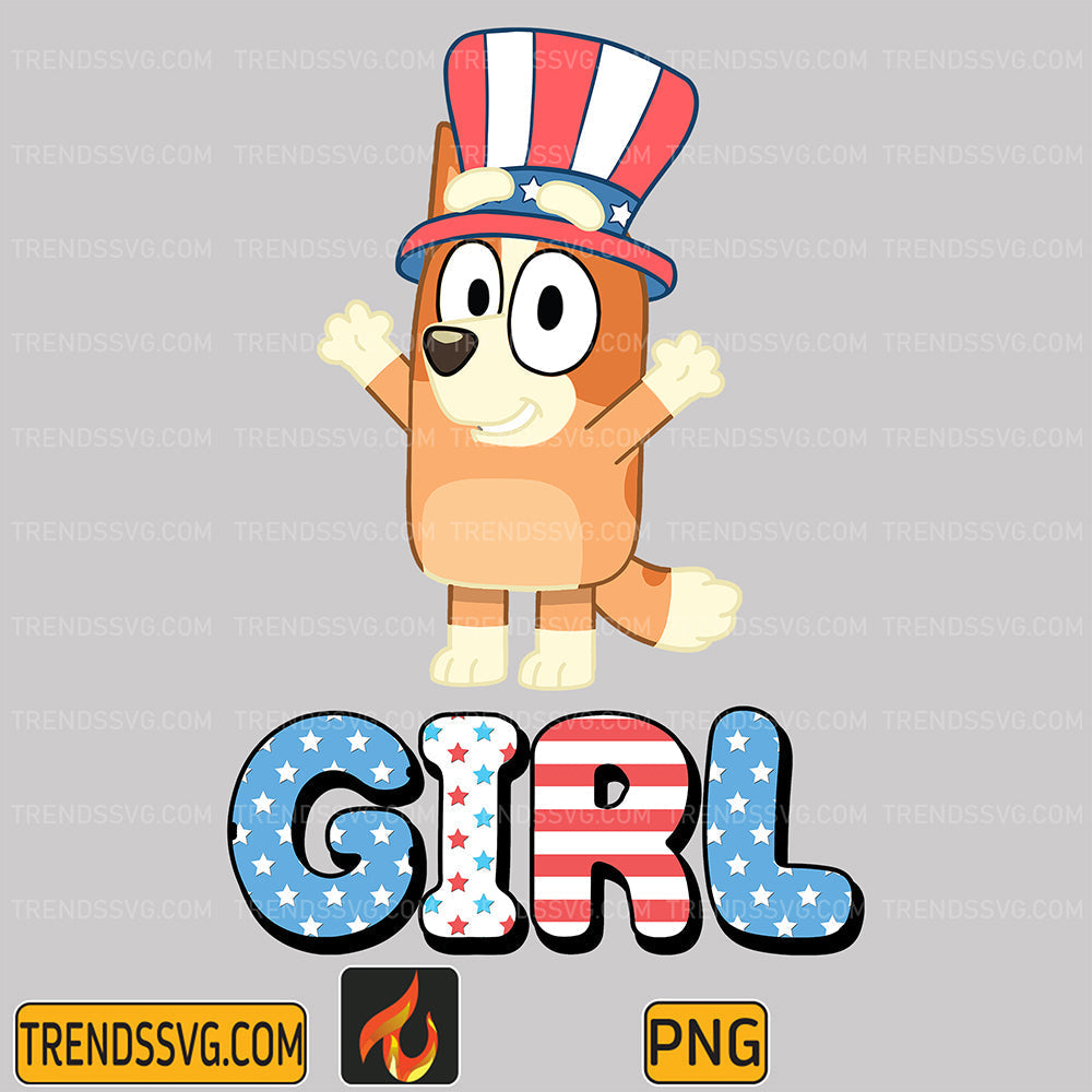 Bingo-Girl-4th-Of-July-Png