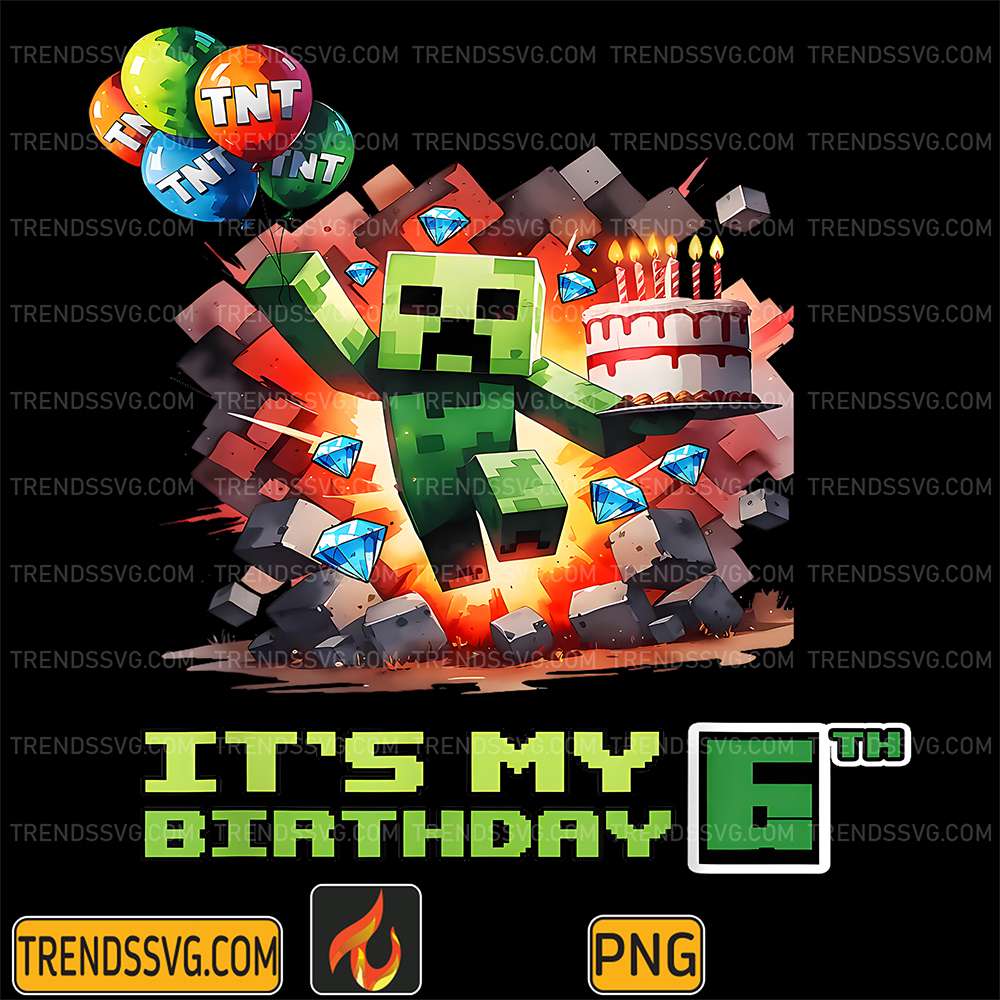 Birthday-Boy-6th-Birthday-I-m-6-Year-Old-Gamer-Png