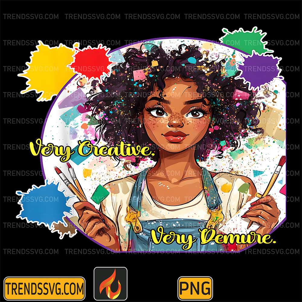 Black-Girl-African-Very-Creative-Very-Demure-Png