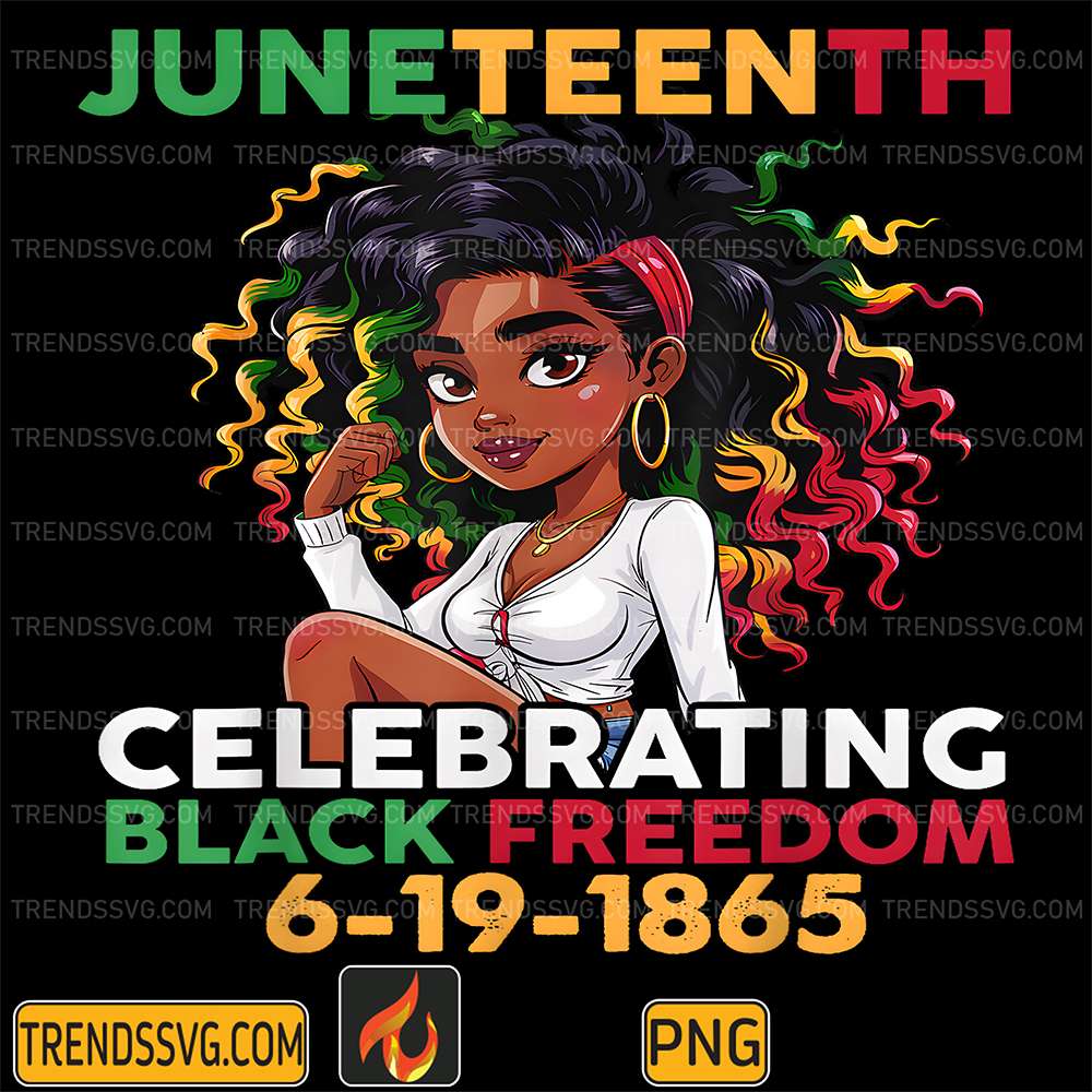 Black-Girl-Juneteenth-6-19-1865-Celebration-Black-Freedom-Png