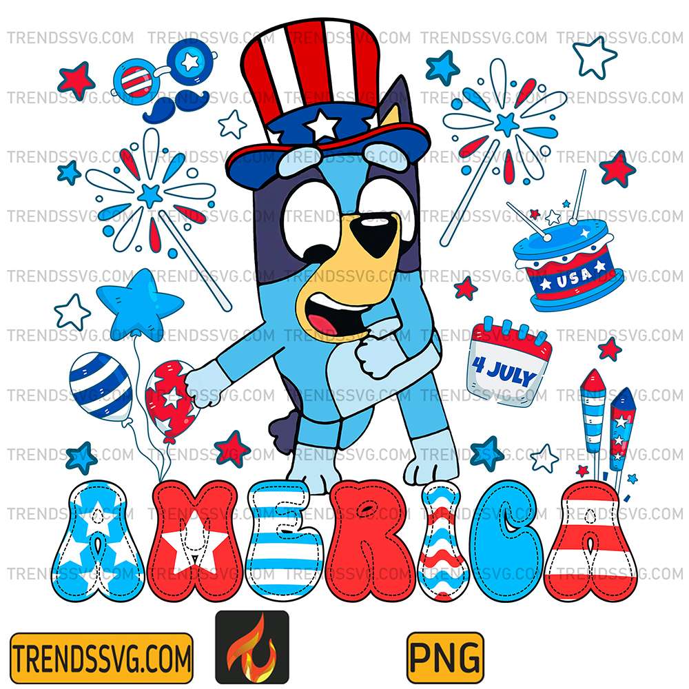 Bluey-America-4th-Of-July-Png-1