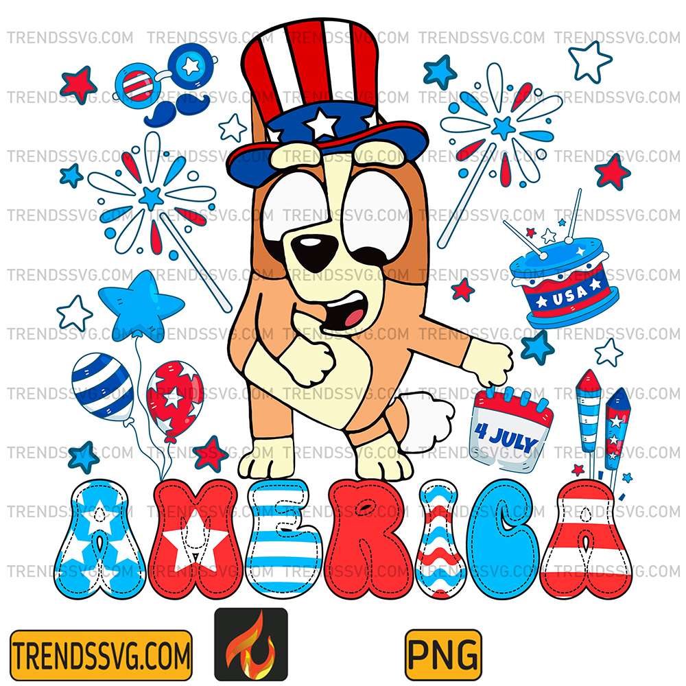 Bluey-Bingo-America-4th-Of-July-Png-1