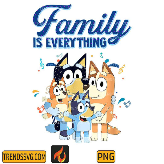 Bluey-Dad-Mom-Family-Is-Everything-Png