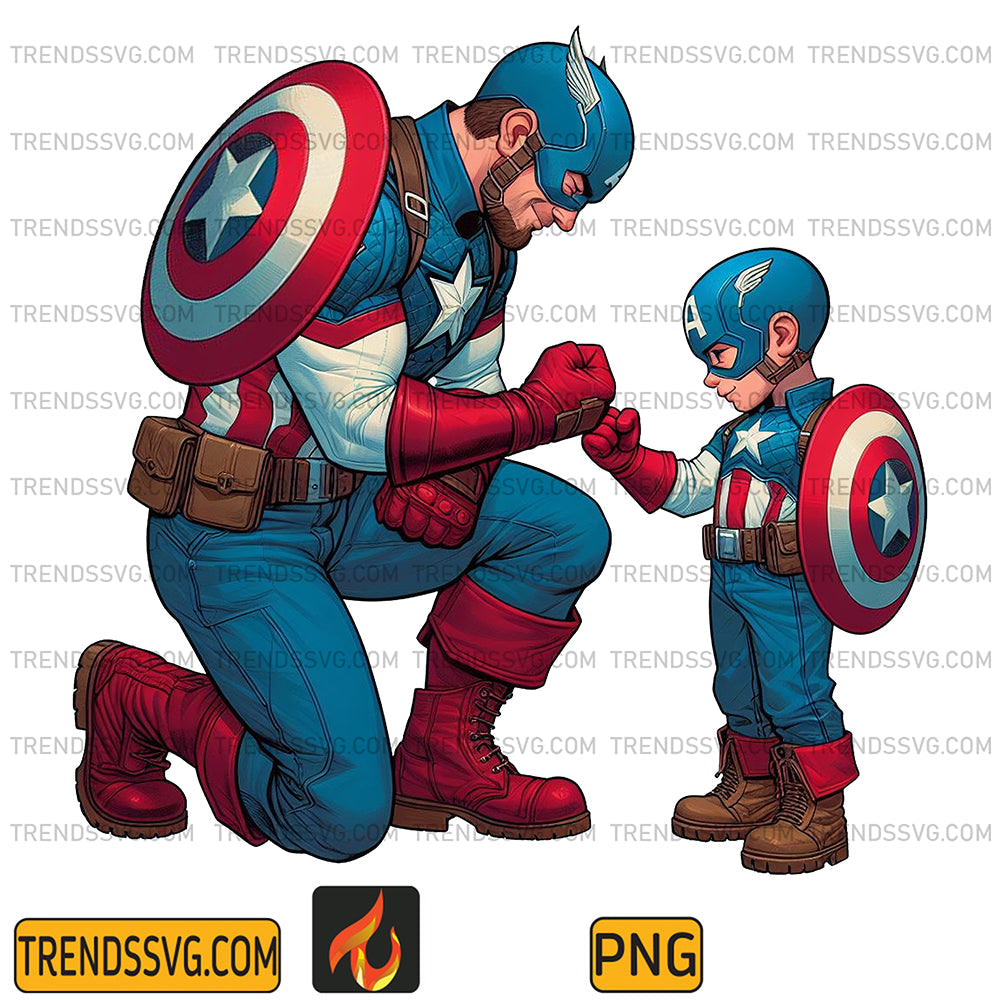 Captain-America-Dad-And-Son-Png_2