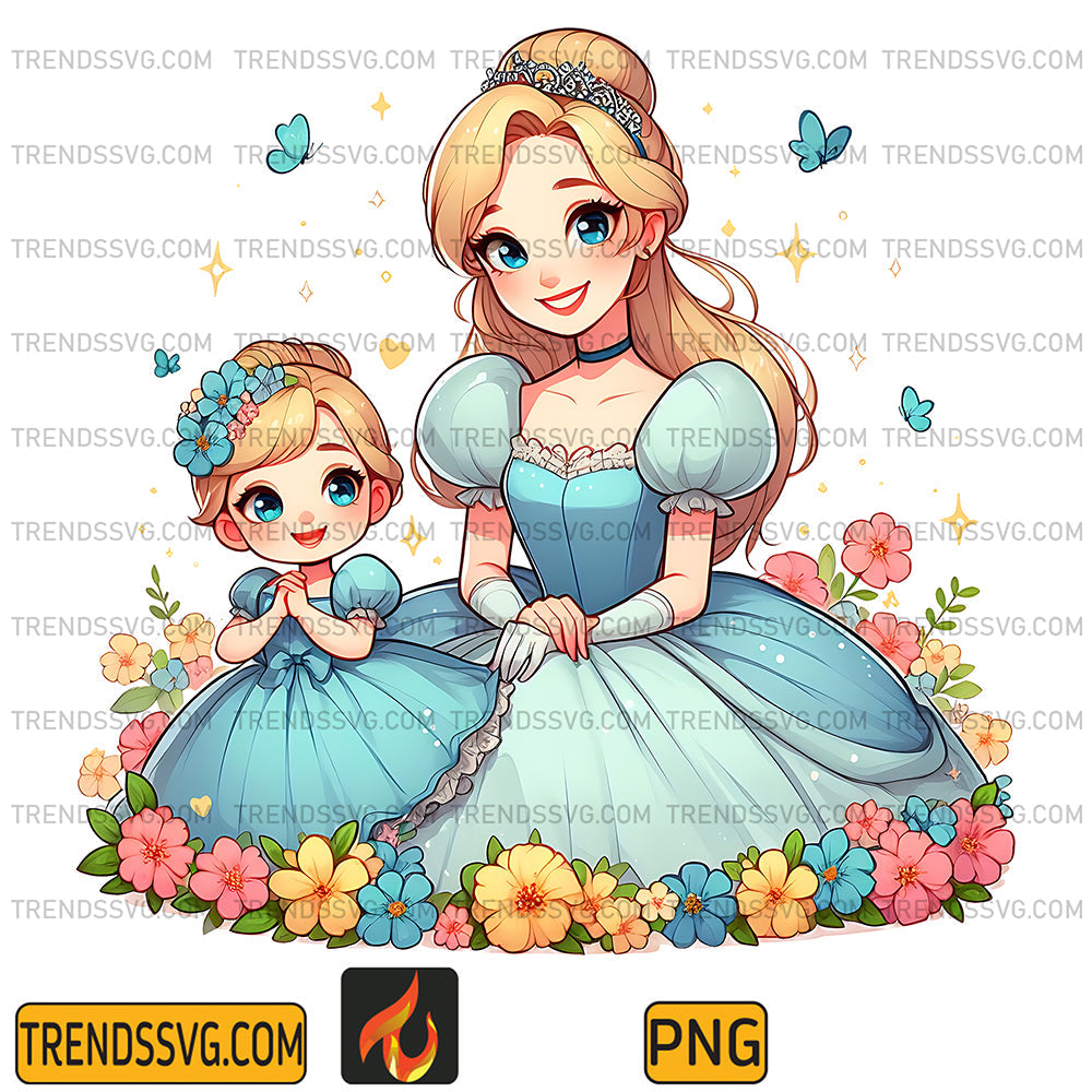CinderellaPrincessAndDaughterPng_3