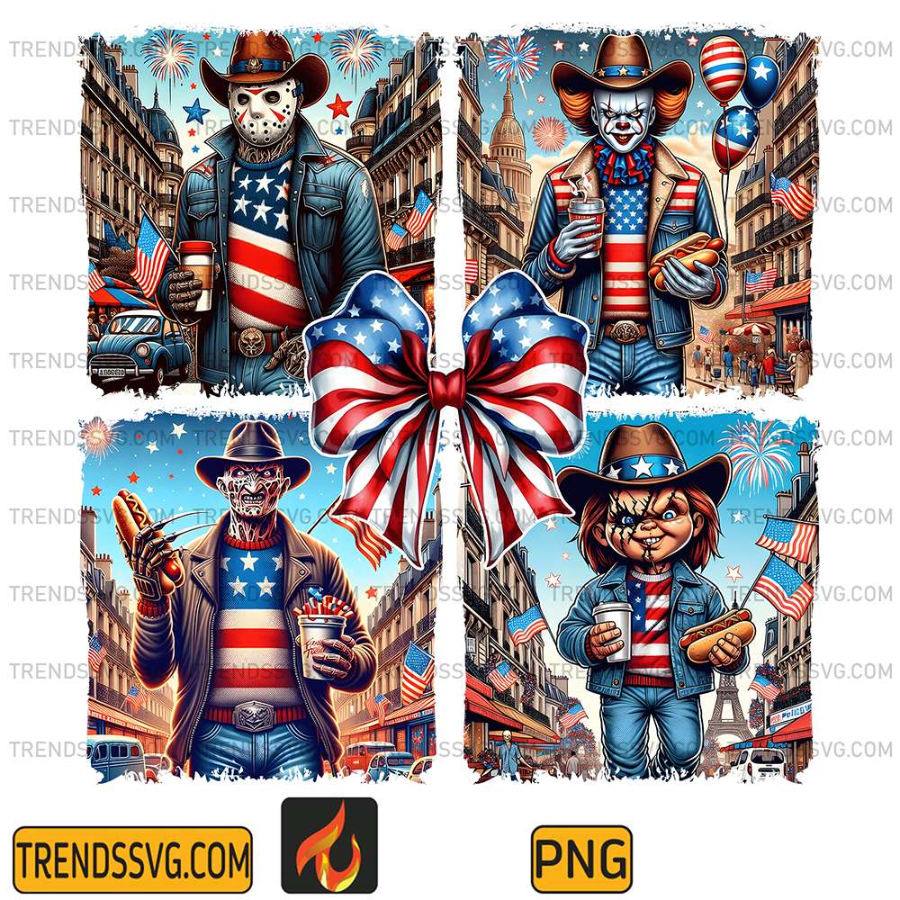 Coquette-Horror-Characters-4th-Of-July-Png