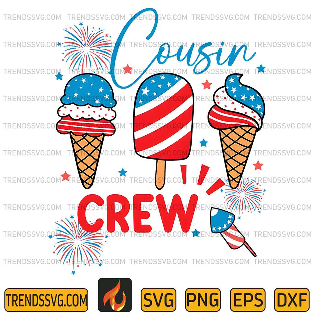 Cousin-Crew-4th-Of-July-Svg