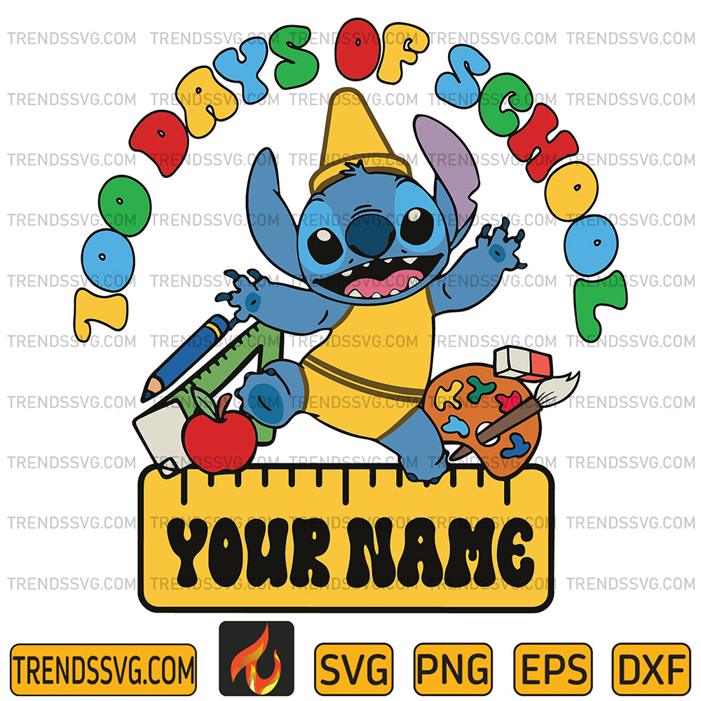 Custom100DaysOfSchoolStitchSvg