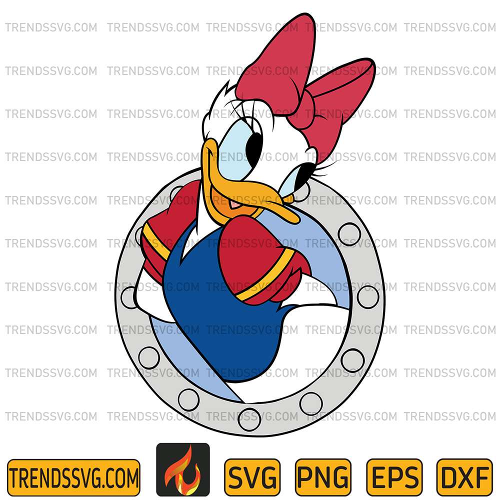 Daisy-Duck-Sailor-Head-Cruise-Summer-Ocean-Ship-Svg