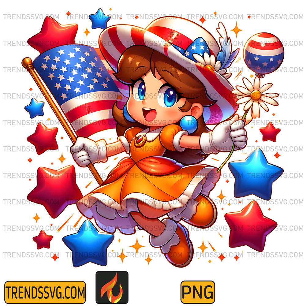 Daisy-Princess-America-4th-Of-July-Png