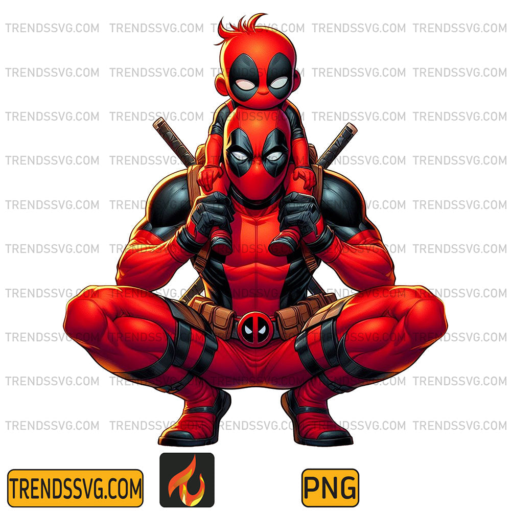 Deadpool-Dad-And-Son-Png