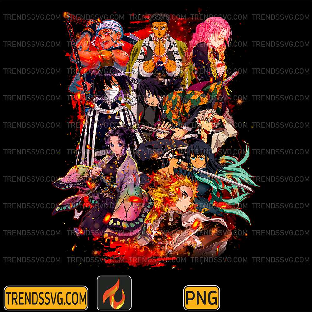 Demon-Slayer-Hashira-Characters-Png-Dibujo-De-Los-Pilares-Kimetsu-No-Yaiba-Anime-Art-Png