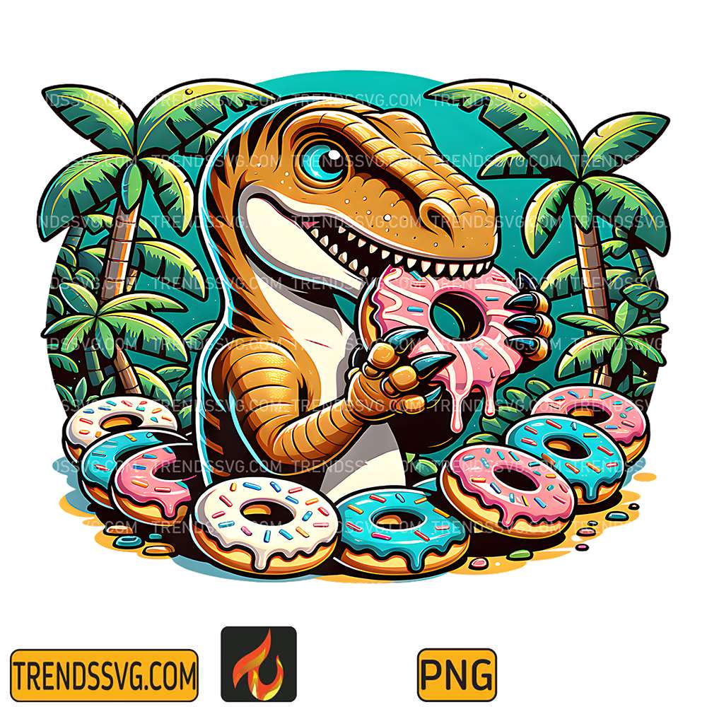 Dinosaur-Donut-T-Rex-Png