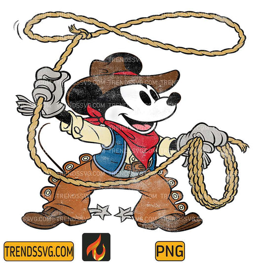 Disney-Mickey-Mouse-Cowboy-Png