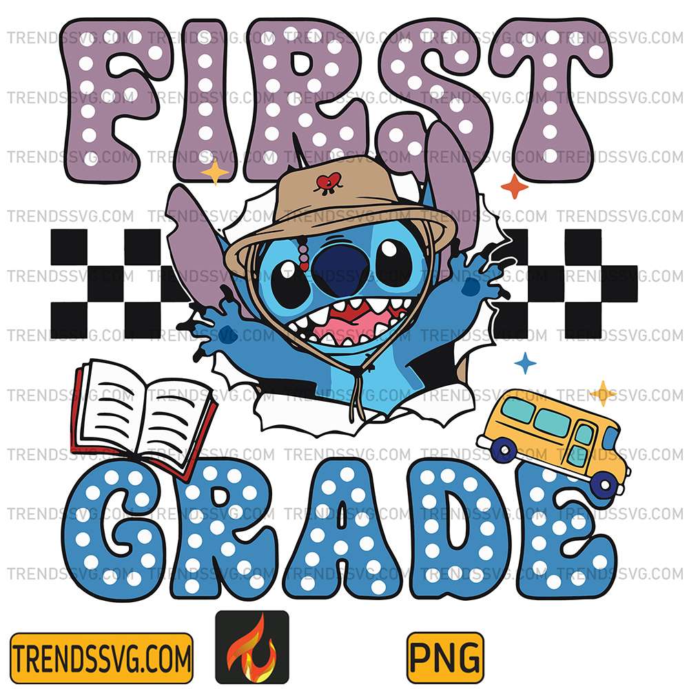 Disney-Stitch-First-Grade-Back-To-School-Png