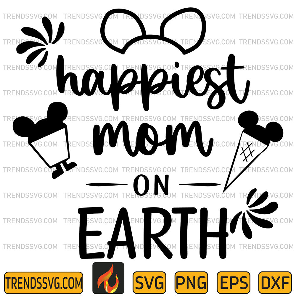 DisneyHappiestMomOnEarthSvg