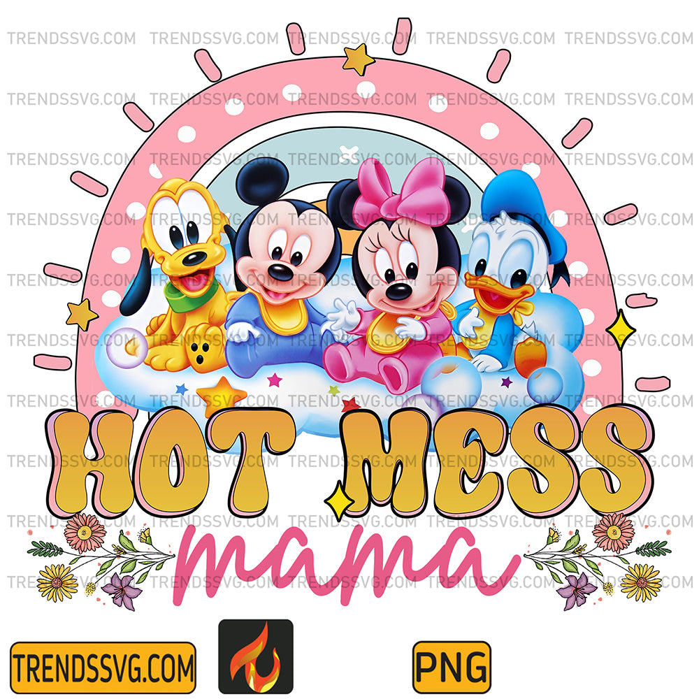DisneyMickeyFriendsHotMessMamaPng