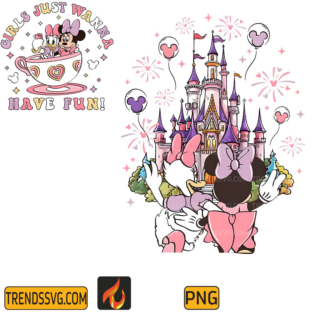 DisneyMinnieDaisySummerGirlsJustWannaHaveFunPng