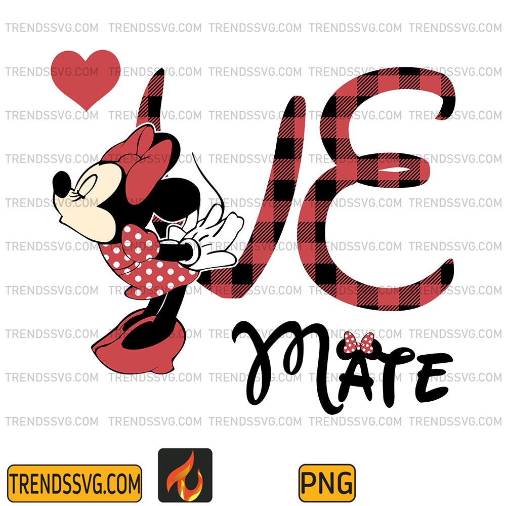 DisneyMinnieLoveMateValentinePng