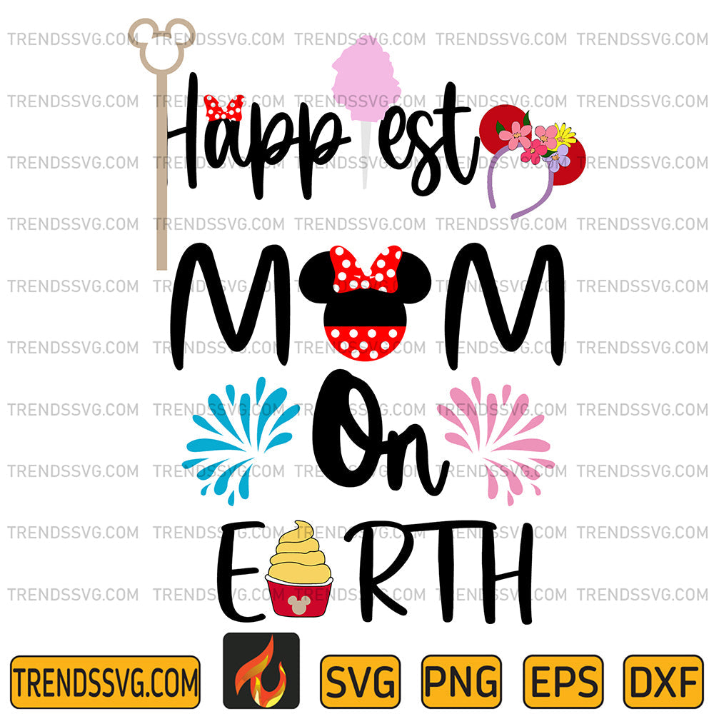DisneyMouseHappyEstMomOnEarthSvg