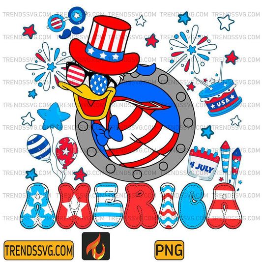 Donald-America-4th-Of-July-Png