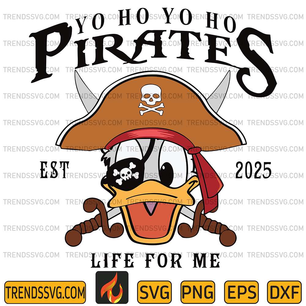 Donald-Duck-Yo-Ho-Yo-Ho-Pirates-Est-2025-Life-For-Me-Svg