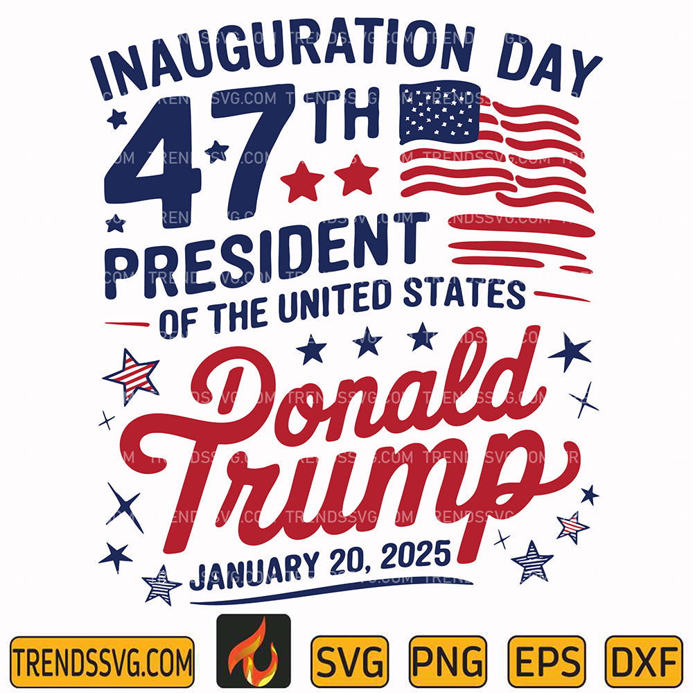 DonaldTrumpInaugurationDay2025Svg