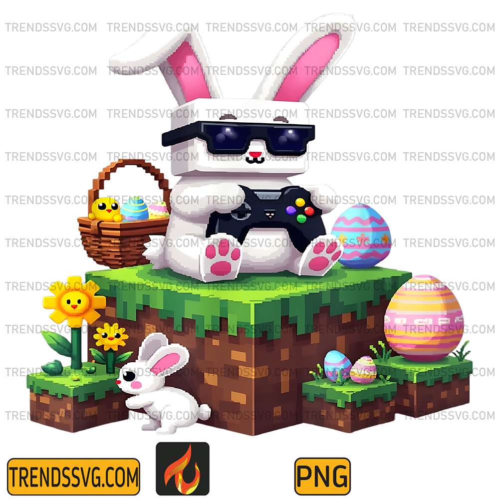 Easter Bunny Video Game Gaming Png TRENDSSVG