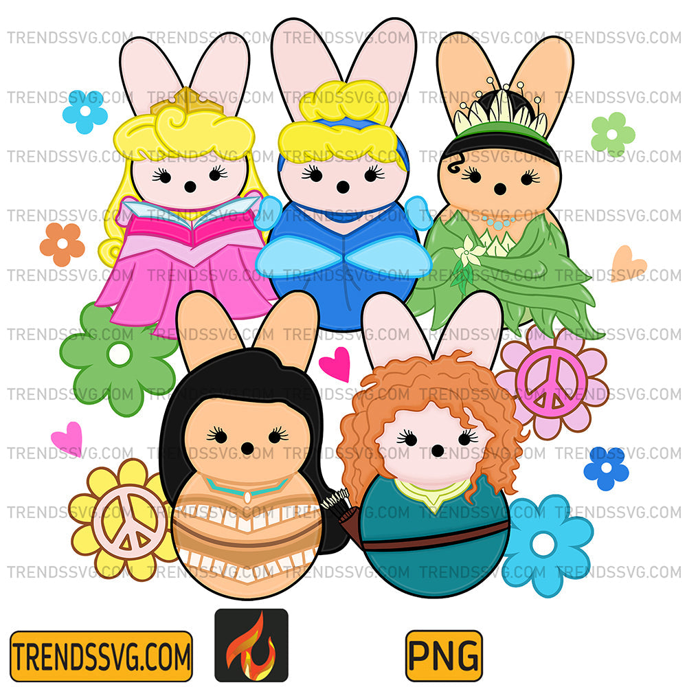 EasterPrincessChillinWithMynPeepsPng