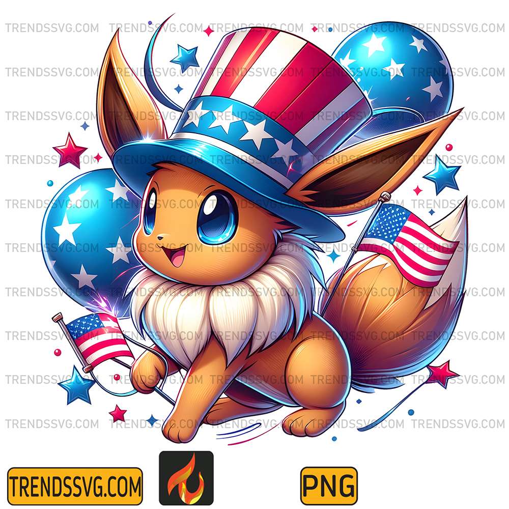 Eevee-America-4th-Of-July-Png