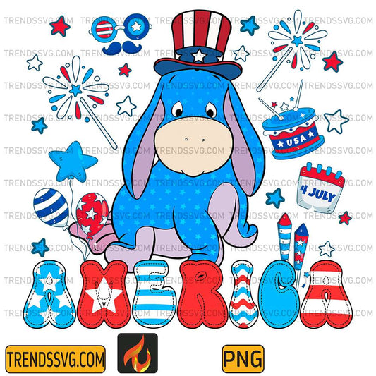 Eeyore-America-4th-Of-July-Png