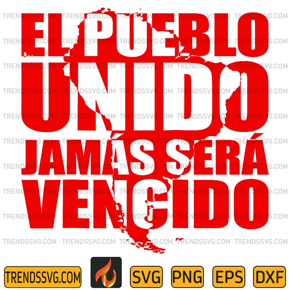 El-Pueblo-Unido-Jamas-Sera-Vencido-Svg
