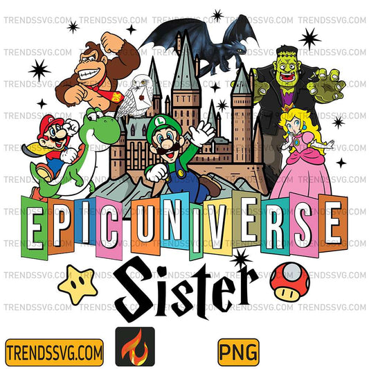 Epic-Universal-Mario-Sister-Png