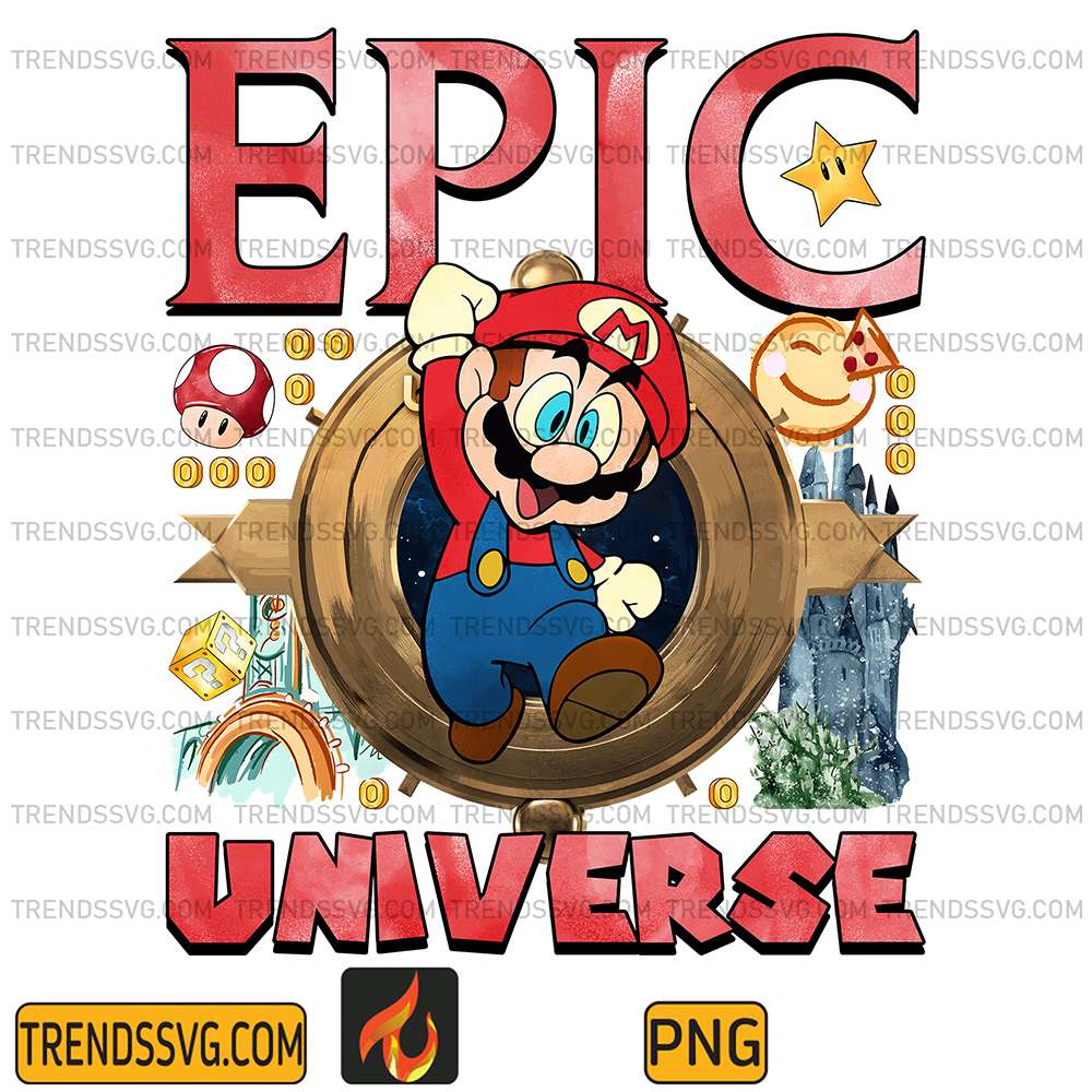 Epic Universe Mario Png TRENDSSVG