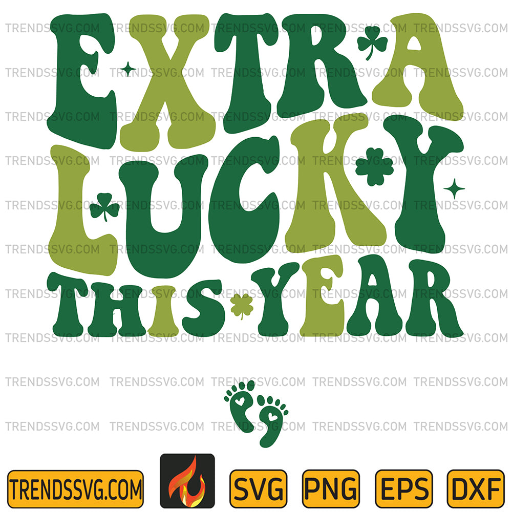 ExtraLuckyThisYearPatricksDayPregnancyRevealSvg